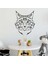 Tribal Cat Head Duvar Sticker 1