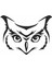 Tribal Owl Head Duvar Sticker 2