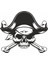Pirate Skull Duvar Sticker 2