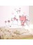 Duvar Sticker Bebek ve Çocuk Odası Dekorasyonu Pembe Duvar Dekor Sevimli Ayıcık Hediyelik Çıkartma 2