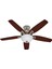 Builder's Deluxe Fırçalanmış Nikel - 132 Cm. Aydınlatmalı Tavan Vantilatörü 1