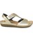 140730 Altın Anatomik Comfort Bayan Sandalet 2