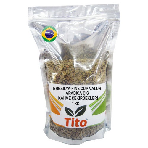 Tito Brezilya Fine Cup Valor Arabica Çiğ Kahve Çekirdeği 1 Fiyatı
