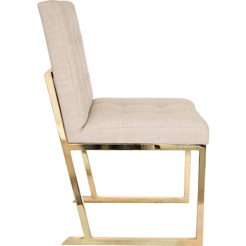 Altıncı Cadde Pirinç Ayaklı Krem Sandalye Fiyatı Altıncı Cadde Pirinç Ayaklı Krem Sandalye Fiyatı