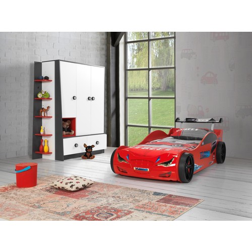 Hepsiburada Home Brian Arabalı Yatak - Kırmızı (Ledli) 106,55 TL