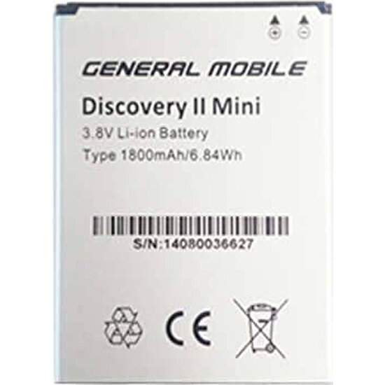 General Mobile Discovery 2 Mini Batarya 1800 Mah