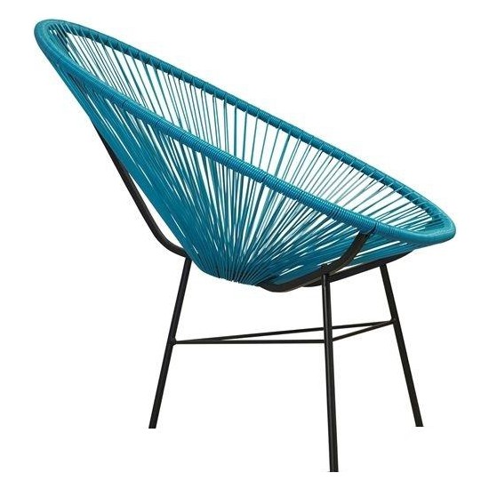 Neodesign Bahçe Rattan Tekli Sandalye Mavi Fiyatı
