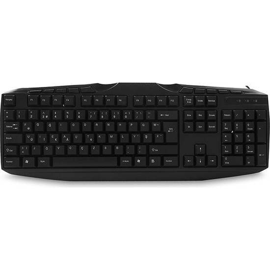 Everest KB-250F Siyah Tamamen Türkçe F Multimedia USB Klavye