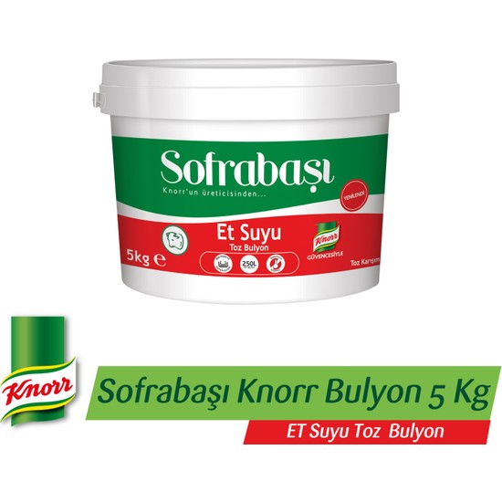 Sofrabaşı Knorr Et Suyu Toz Bulyon 5 KG