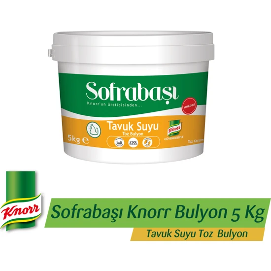 Sofrabaşı Knorr Tavuk Suyu Toz Bulyon 5 KG