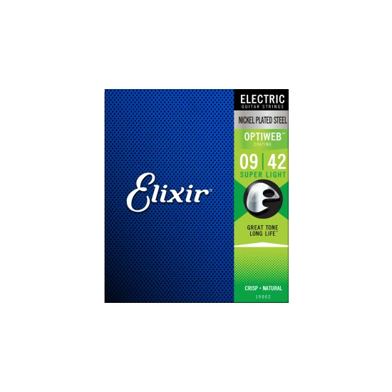 Elixir 19002 Optiweb Super Light Elektro Gitar Teli (9-42)