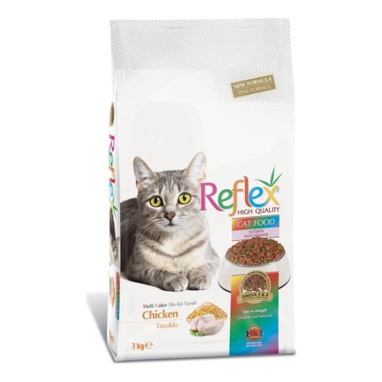 Reflex Tavuklu Renkli Yetişkin Kedi Maması 3 Kg Fiyatı