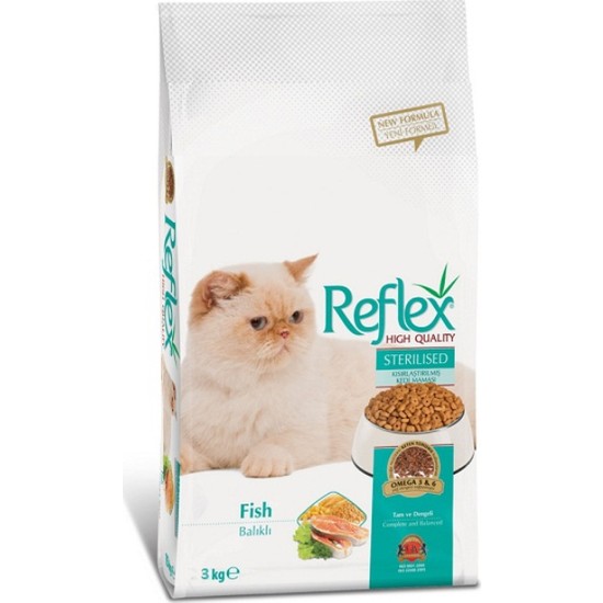 Reflex Balıklı Kısırlaştırılmış Yetişkin Kedi Maması 3 Kg Fiyatı