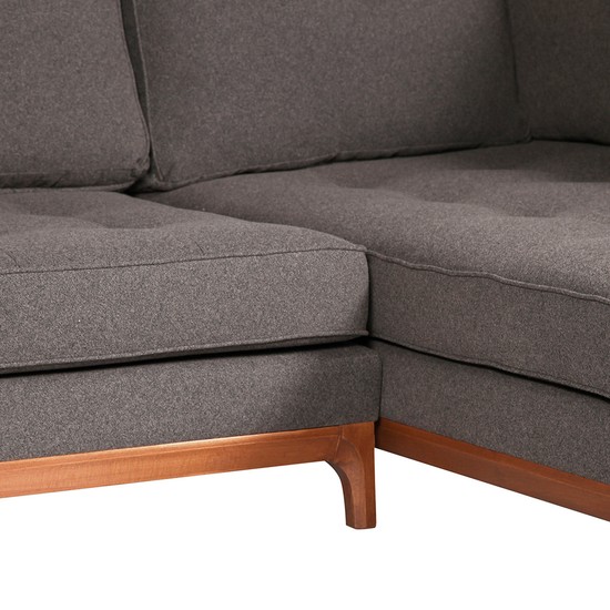 Altıncı Cadde Latte Köşe Koltuk Sütlü Kahve 330x230 Cm Fiyatı