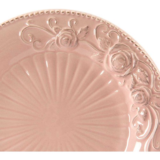 Vitale Pink Çiçekli 6�lı Set Pasta Tabağı Fiyatı