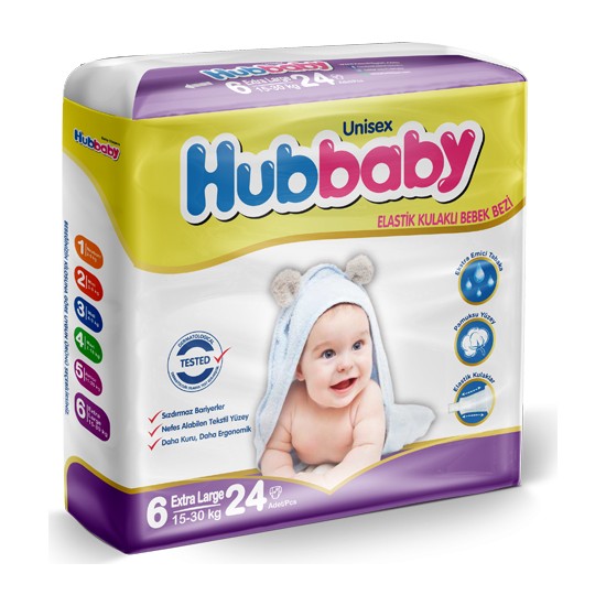 Hiper Hubbaby Bebek Bezi 6 Beden Xl 24 Adet Fiyatı
