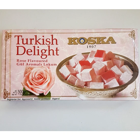 Koska Gül Lokum Turkish Delight Rose Flavoured
