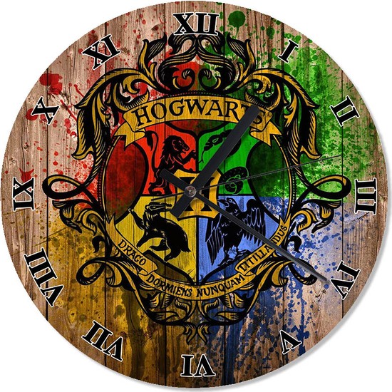 Cakasepetim Harry Potter Hogwarts Baskılı Duvar Saati Fiyatı