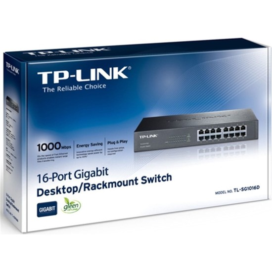Tp-Link Tl-Sg1016D 10/100/1000Mbps Rackmount Swich