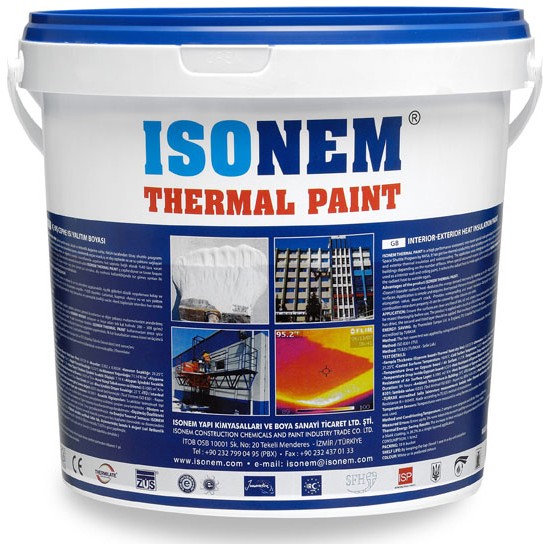 İsonem Thermal Paint İç ve Dış Cephe Isı Yalıtım Boyası 18 L