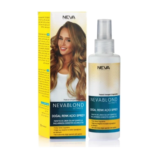 hepsiburada Neva Blond Ultimate Doğal Renk Açıcı Sprey 150 ml hepsiburada Neva Blond Ultimate Doğal Renk Açıcı Sprey 150 ml