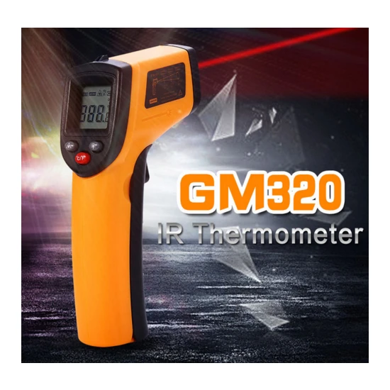 Gm320 İnfrared Lazer Lcd Ekran Temassız Termometre (-50C - 380C)