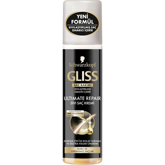Gliss Sıvı Saç Kremi Ultimate Repair 200 ml