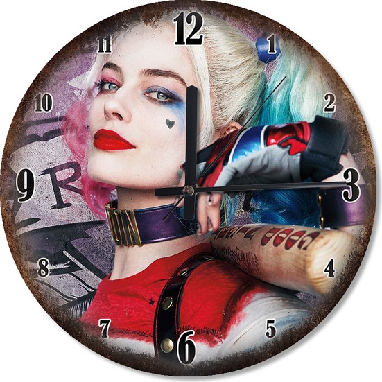 Tablomega Harley Quinn Güzelliği Baskılı Duvar Saati Fiyatı