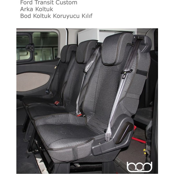 Ford Transit Custom 5+1 Oto Koltuk Koruyucu Kılıf Füme 20122015 Bod