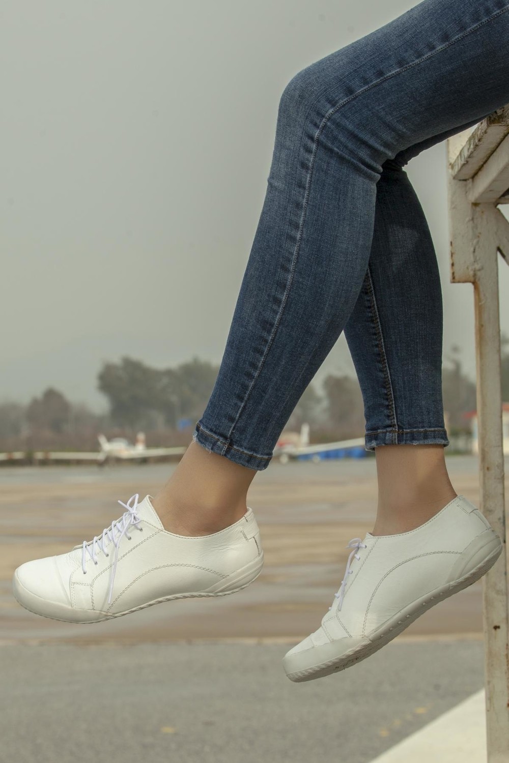 Tarçın Ayakkabı Tarçın Hakiki Deri Siyah Kadın Deri Casual Ayakkabı TRC50-0503 görsel 2