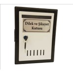 Maben Dilek ve Şikayet Kutusu Kırılmaz Plastik 195 x 260 x 70 mm Çift Anahtarlı Krom Kilitli
