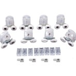 RC Yapı Duşakabin Tekerleği Şeffaf Tam Set