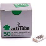 Actitube 7mm Kömürlü Pipo Filtresi Seramik Malzeme ile 50 Adet Pipo Kullanımı için