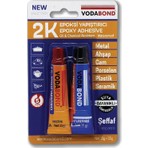 Vodabond 2K Epoksi Yapıştırıcı Suya Dayanıklı Şeffaf Metal Ahşap Cam Porselen Plastik 15g