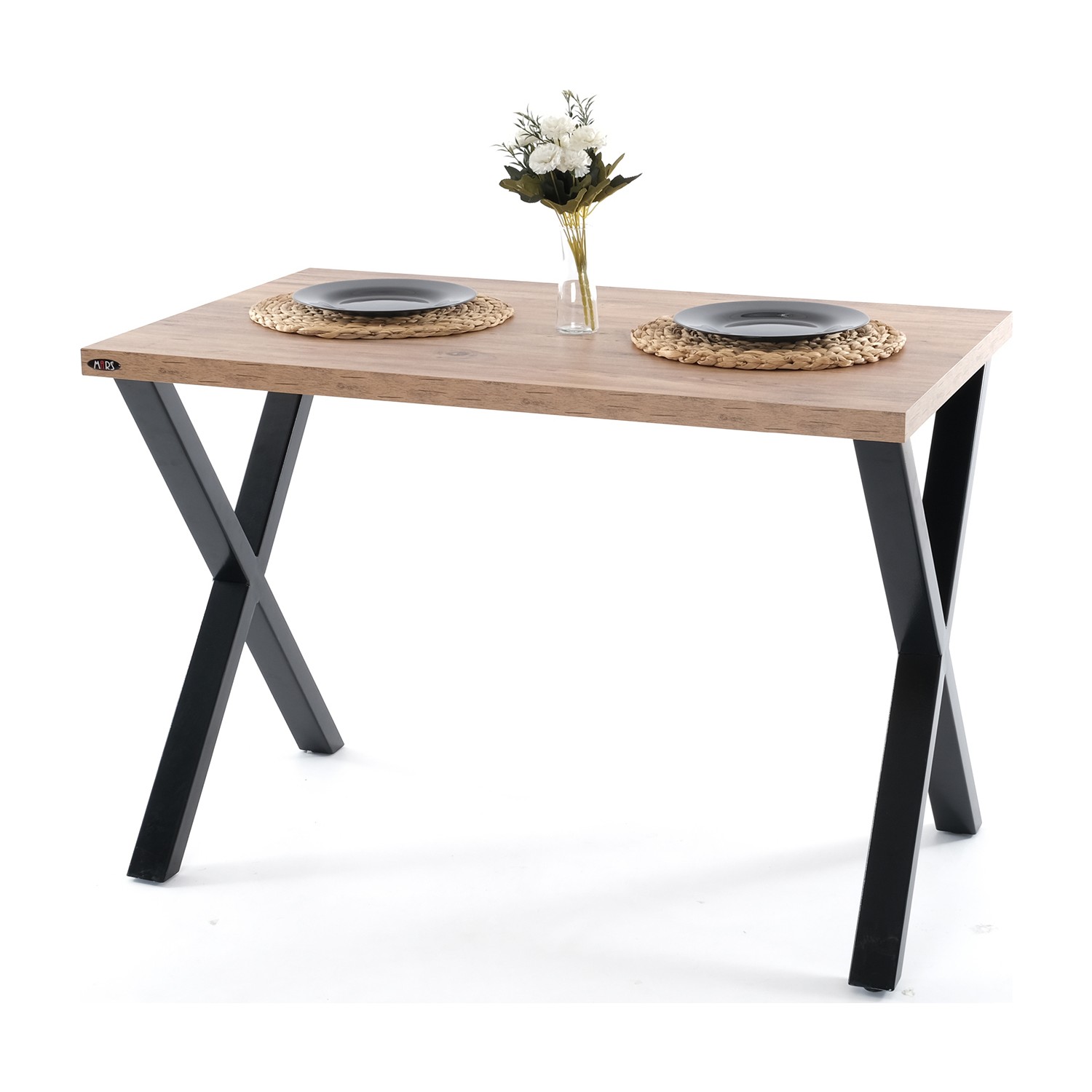 Mars Mobilya Woody Çam Metal Ayaklı Mutfak Masa ve Bench Mars Mobilya Woody Çam Metal Ayaklı Mutfak Masa ve Bench