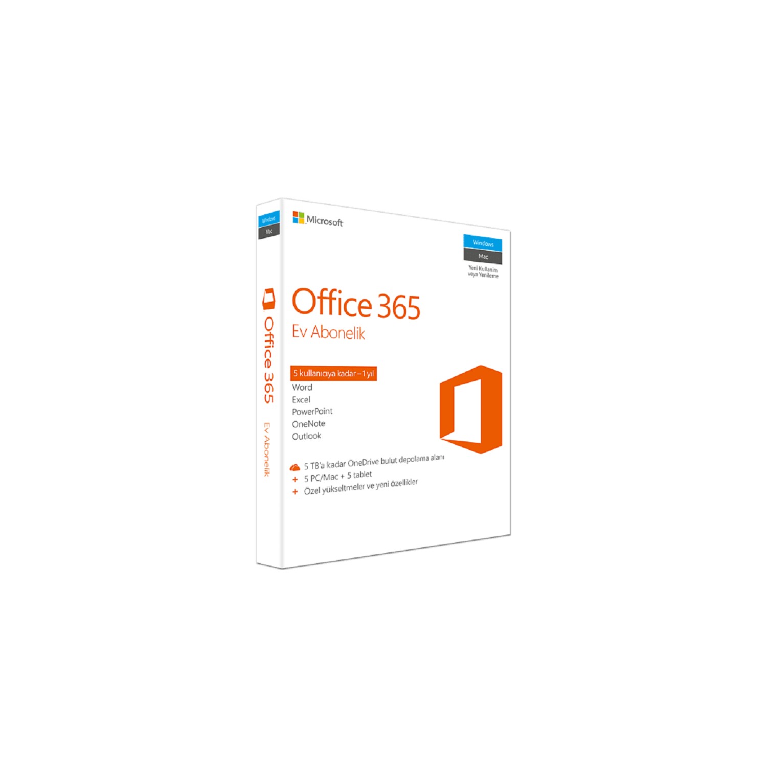 Microsoft Office 365 5 Kullanim 1tb Onedrive Lisans 1 Senelik Dijital Hesap Lisansyol Com