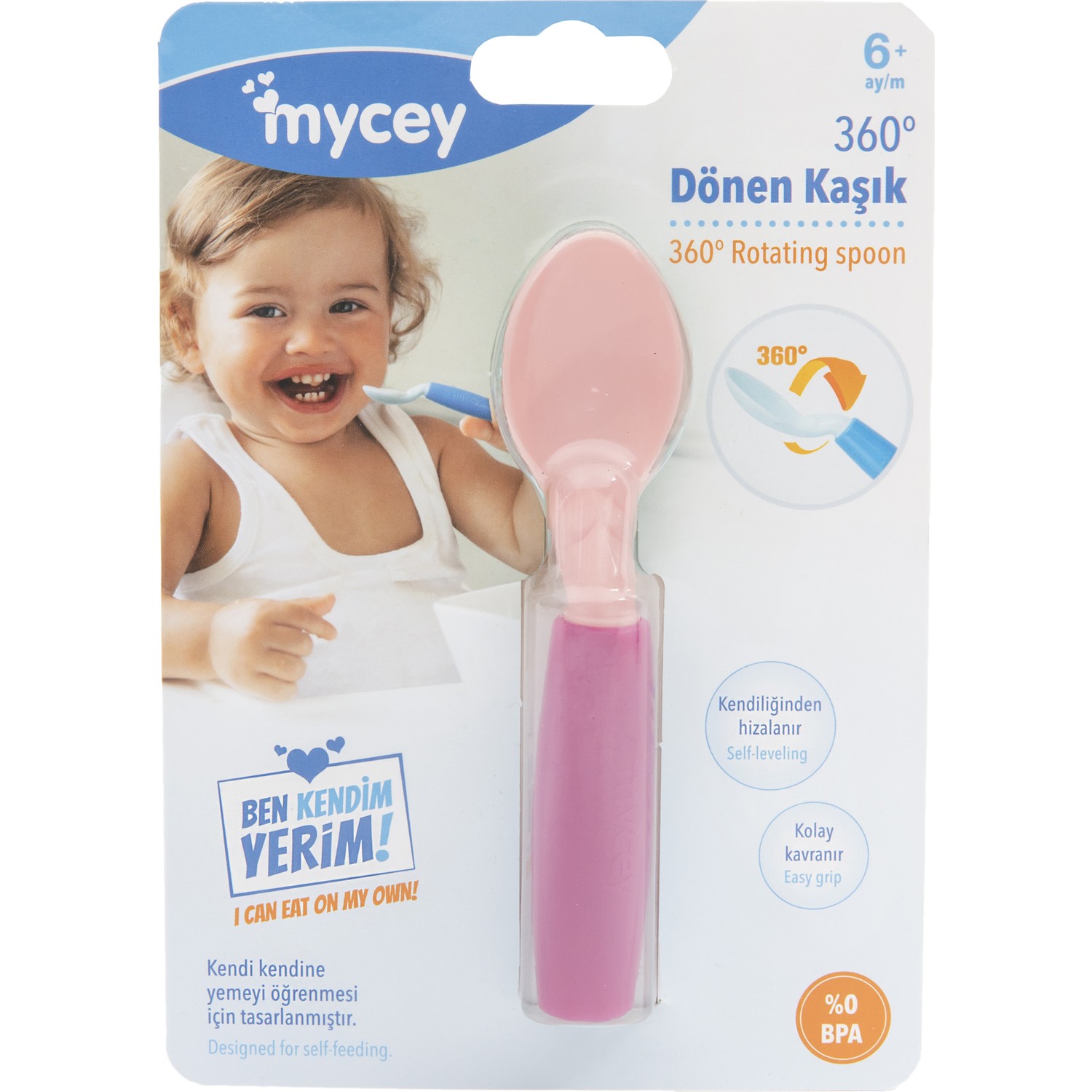 Mycey 360 Derece Dönen Mama Bebek Kaşığı Fiyatı