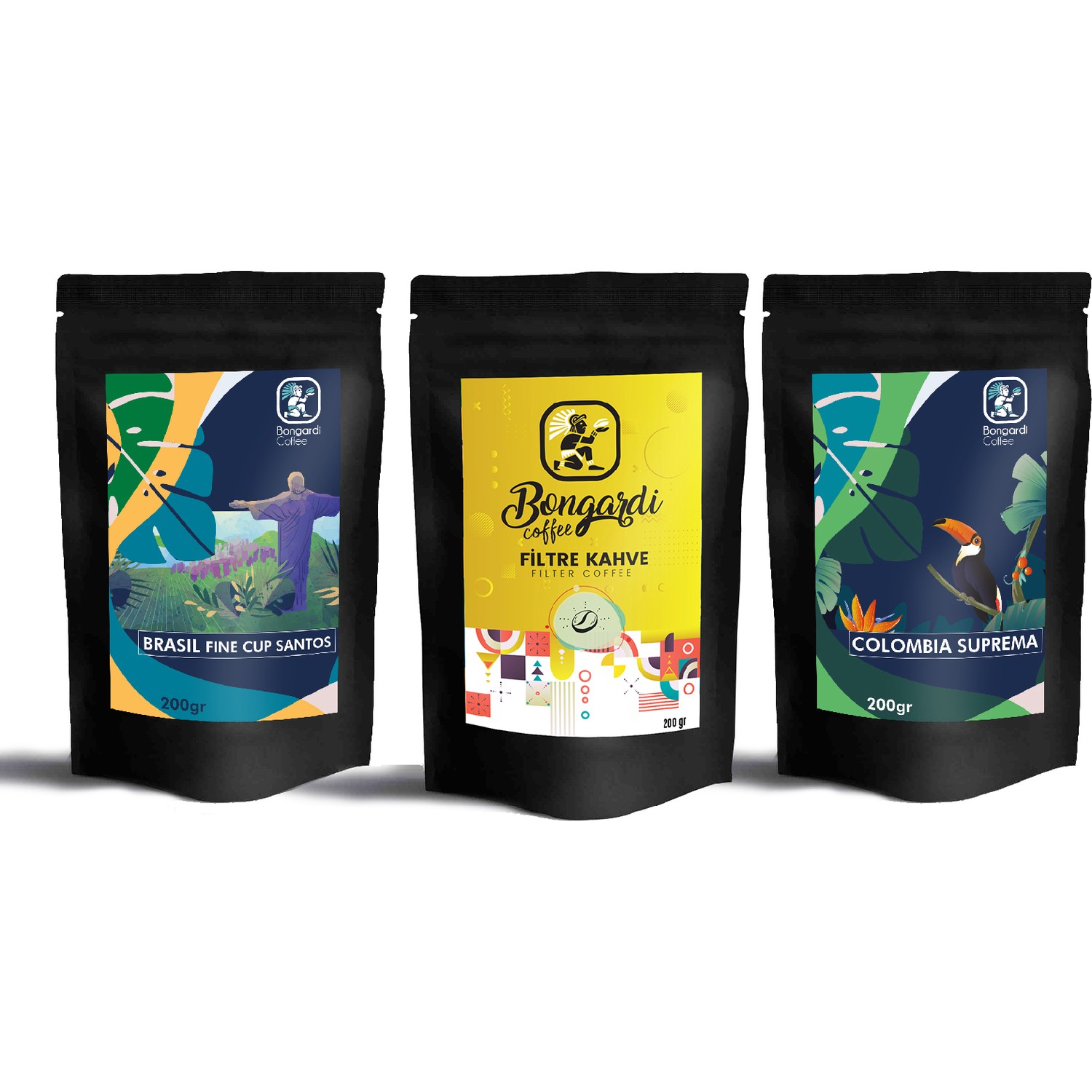 Bongardi Coffee Yöresel Filtre Kahve Seti 3*200 Gr Fiyatı