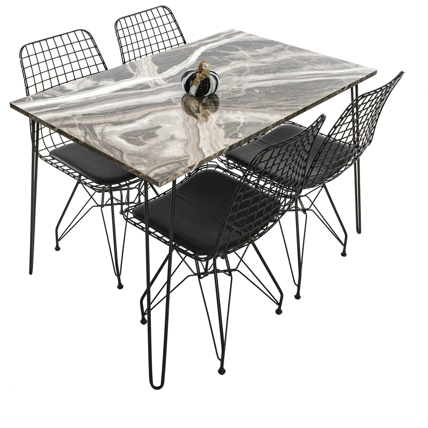 Nstore Mermer Desenli Masa Sandalye Takımı 110 x 70 cm Fiyatı Nstore Mermer Desenli Masa Sandalye Takımı 110 x 70 cm Fiyatı