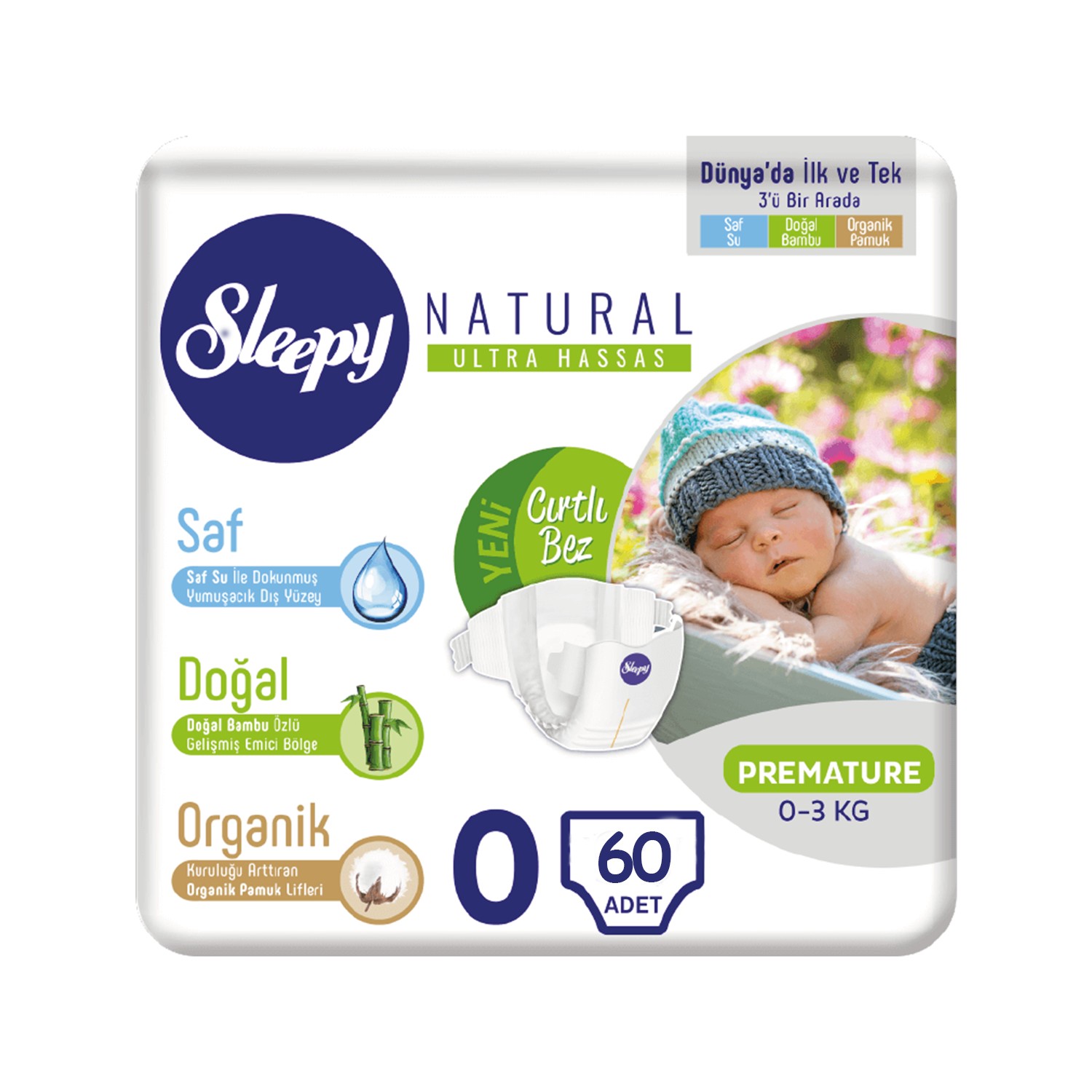 Sleepy Bebek Bezi 0 Numara Prematüre 30*2 60 03 KG Fiyatı