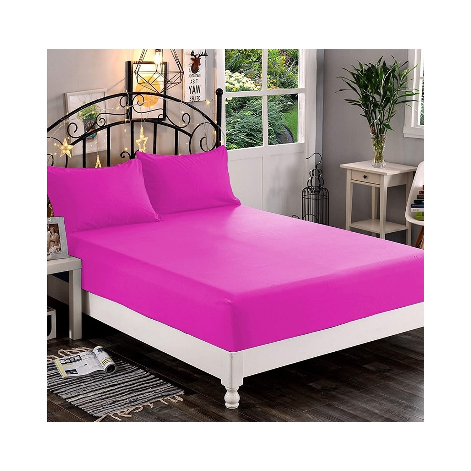Hera Ataca Battal Boy 200x220 cm Lastikli Fitted Pamuk