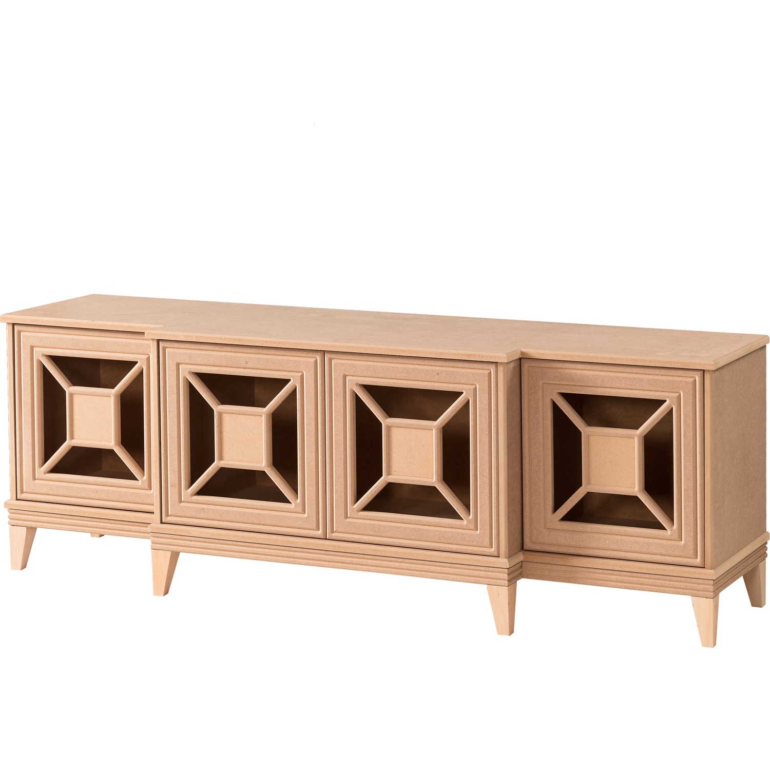 Naze Mobilya Venüs Aynalı Plazma Ham Cilasız Ahşap Fiyatı