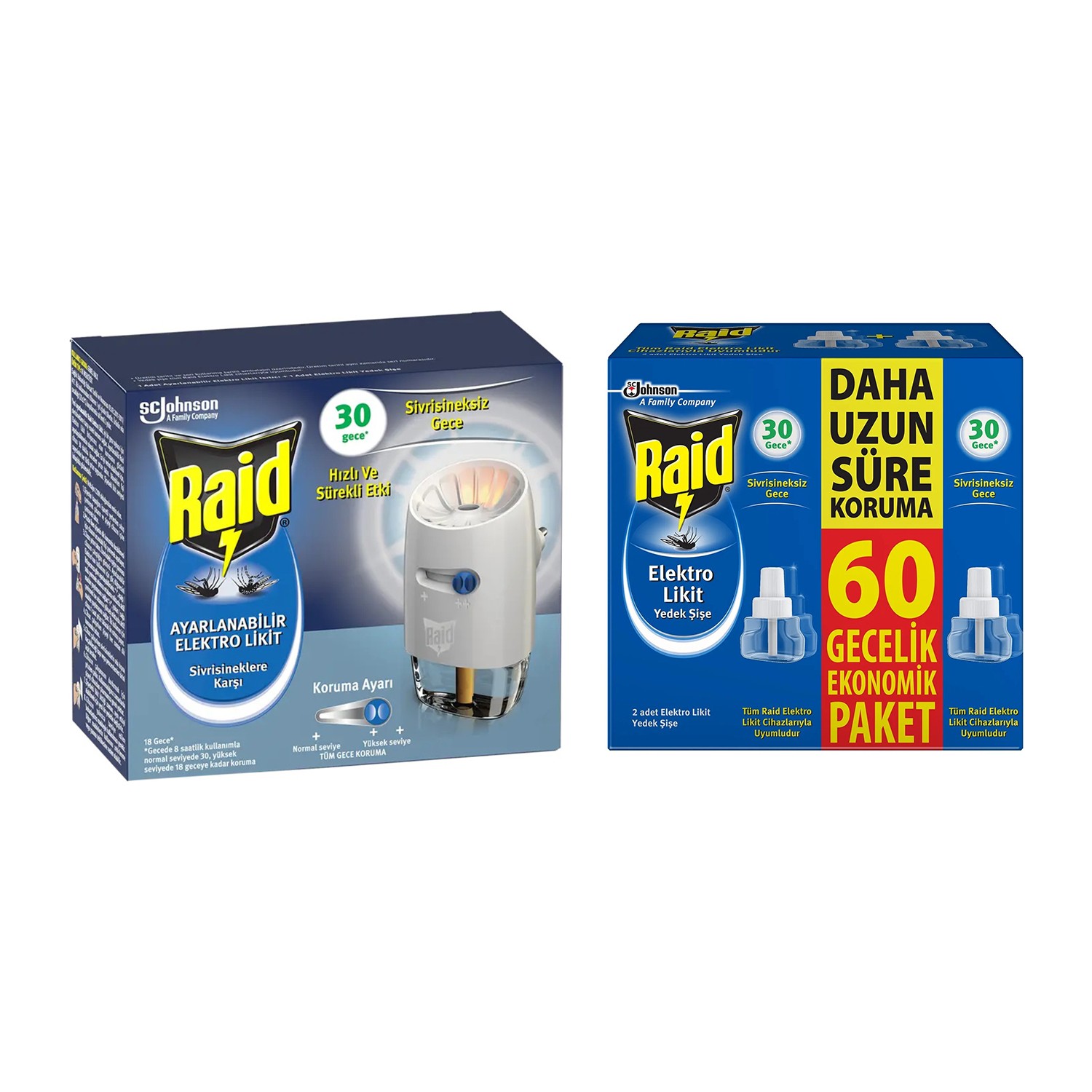 Raid Ayarlanabilir Elektrolikit 30 Gece 21 Ml+ Sinek Kovucu Fiyatı