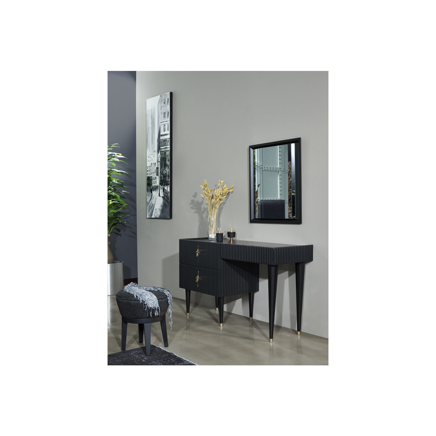 Berrak Mobilya Creo Siyah Yatak Odası Takımı Fiyatı