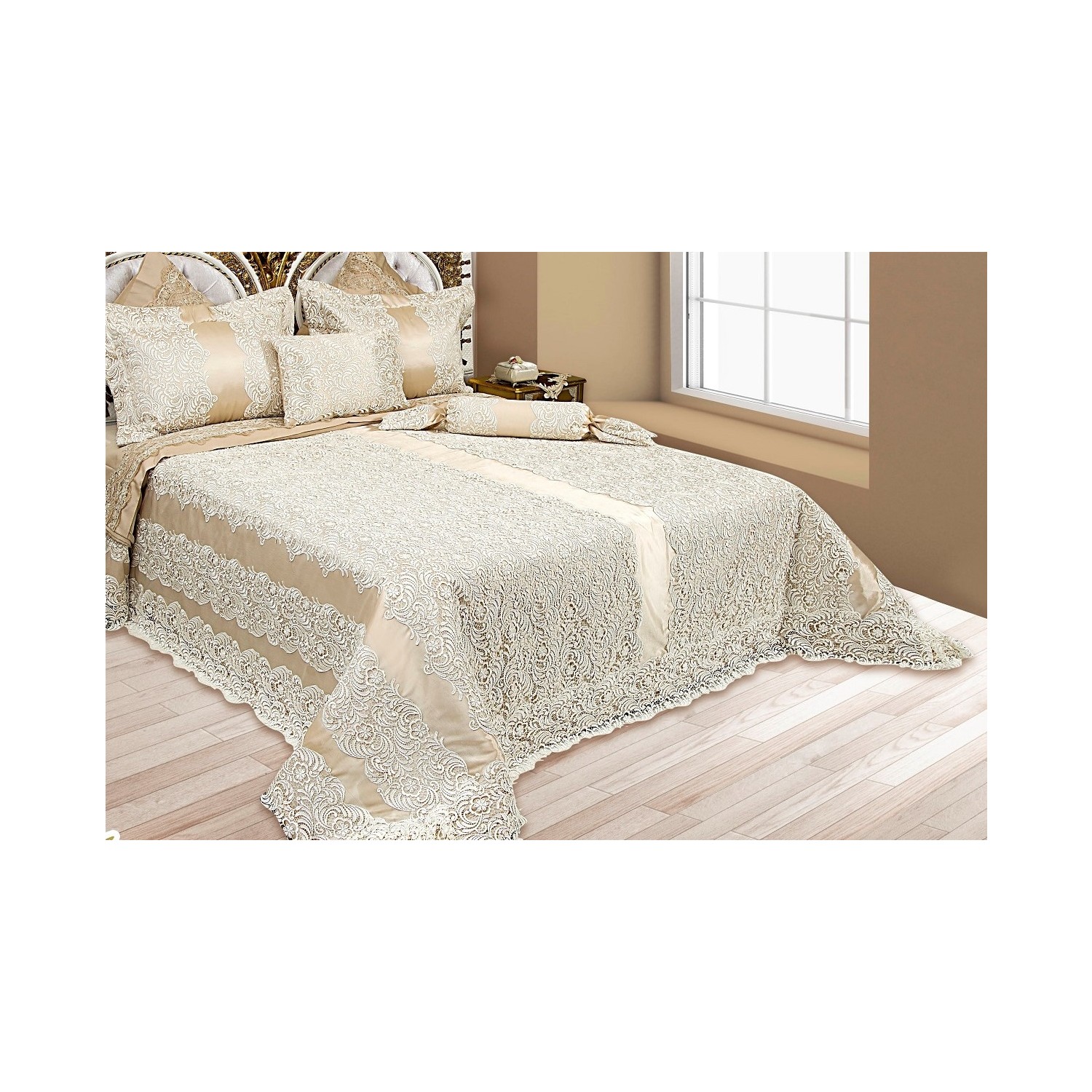 New Bride Home Serra Yatak Örtüsü Bej Fiyatı Taksit New Bride Home Serra Yatak Örtüsü Bej Fiyatı Taksit