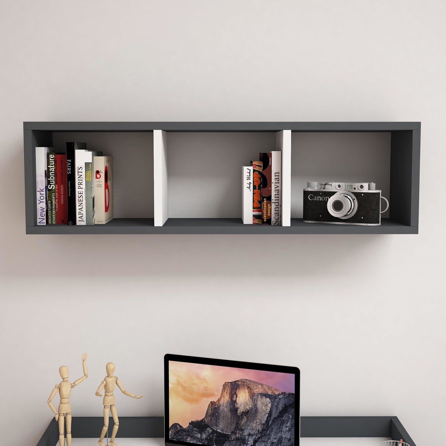 Bimossa Reyhan Dekoratif Modern Duvar Rafı Antrasit Fiyatı Bimossa Reyhan Dekoratif Modern Duvar Rafı Antrasit Fiyatı