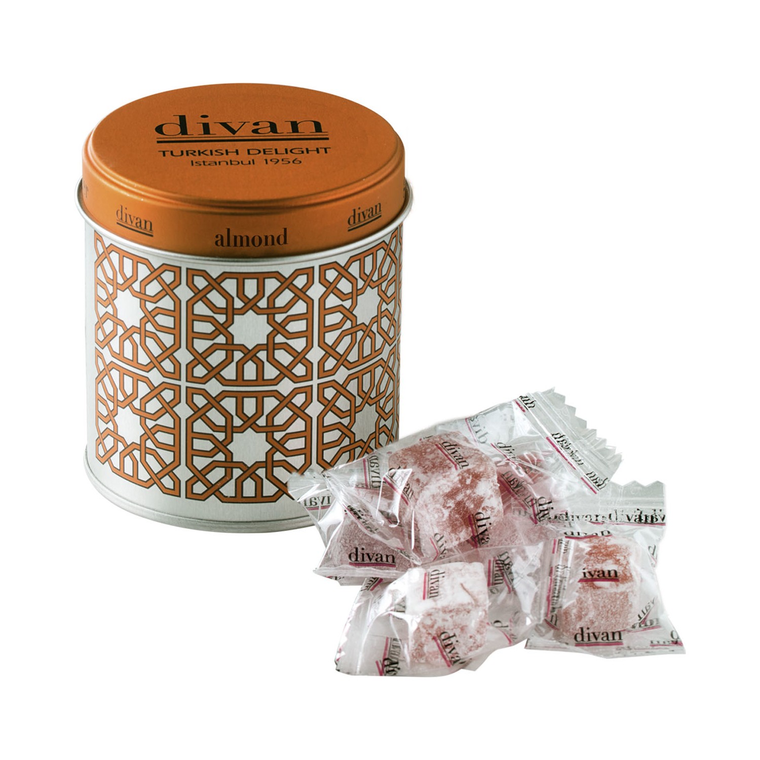 Divan Bademli Lokum 10'lu Özel Metal Kutuda 70 gr Fiyatı