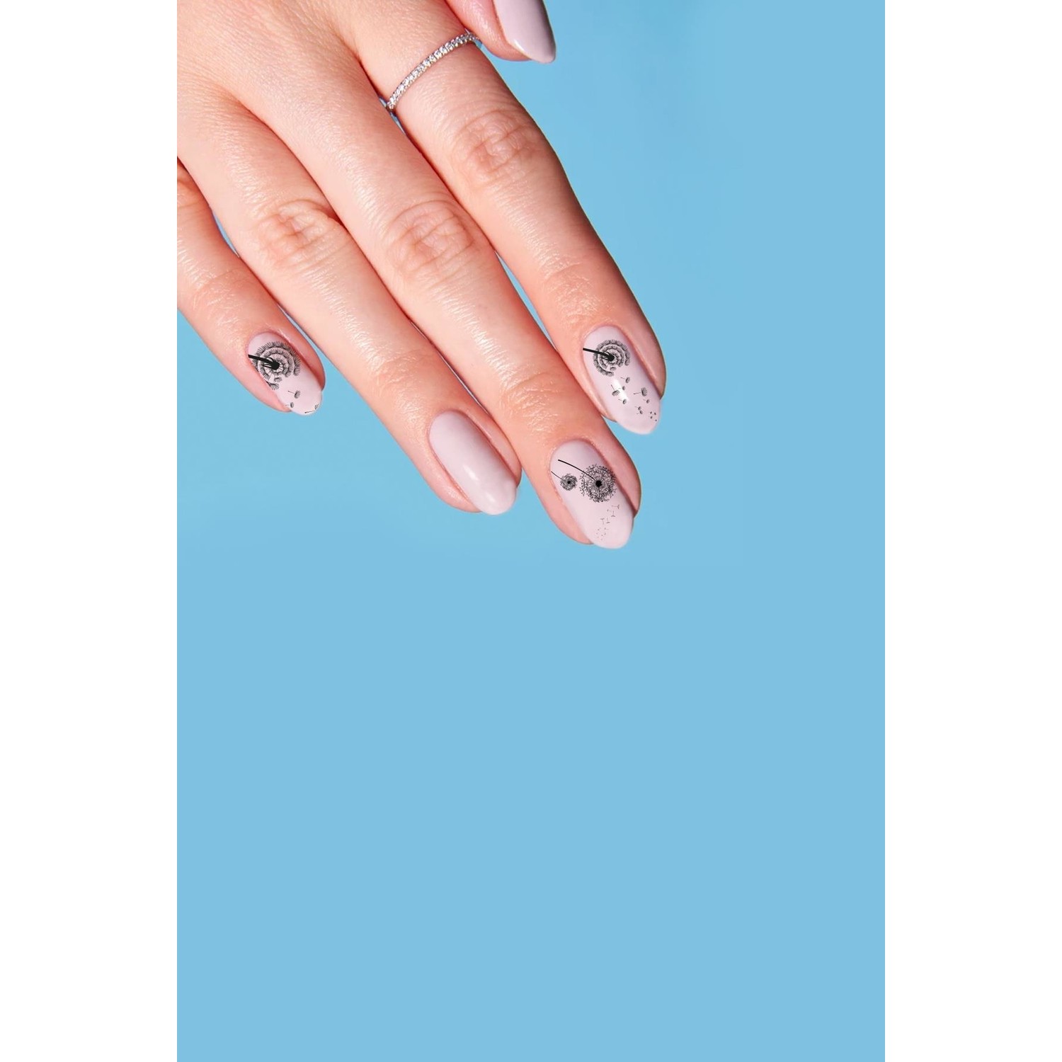 Dandelion Tırnak Dövmesi Tırnak Tattoo Nail Art Tırnak Fiyatı