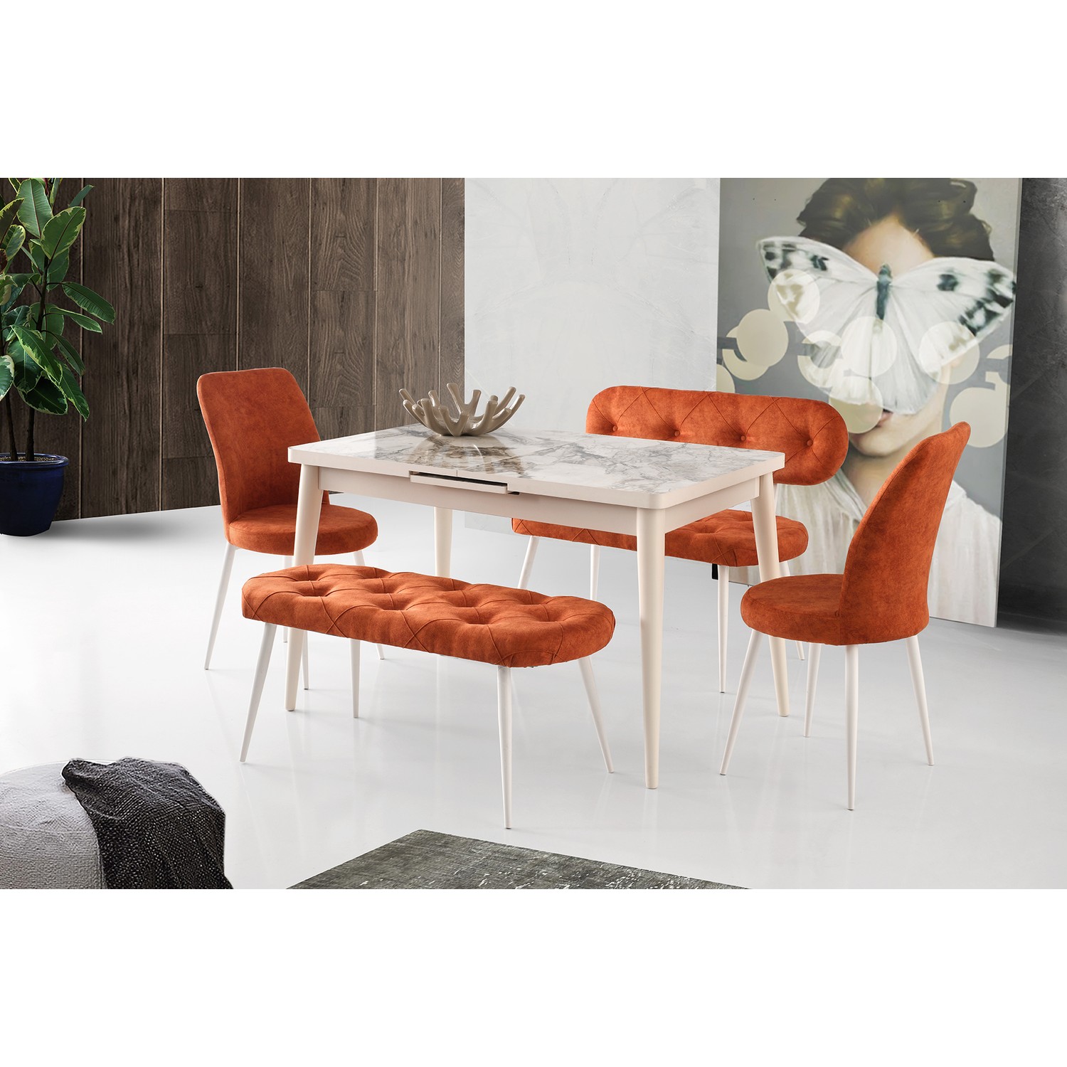 Yıldız Mobilya ve Aksesuar Duru Masa Gonca Sandalye Takımı Fiyatı