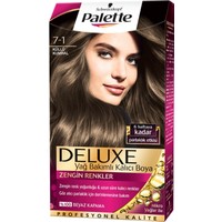 Palette Saç Boyası - Deluxe 7-1 Küllü Kumral 50 ml